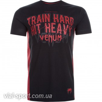 Футболка Venum Train Hard Hit Heavy T-Shirt Black